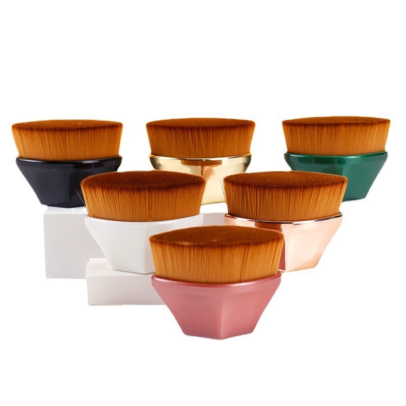 粉底刷花瓣便携无痕魔术粉底刷不吃粉带化妆镜美妆工具图3