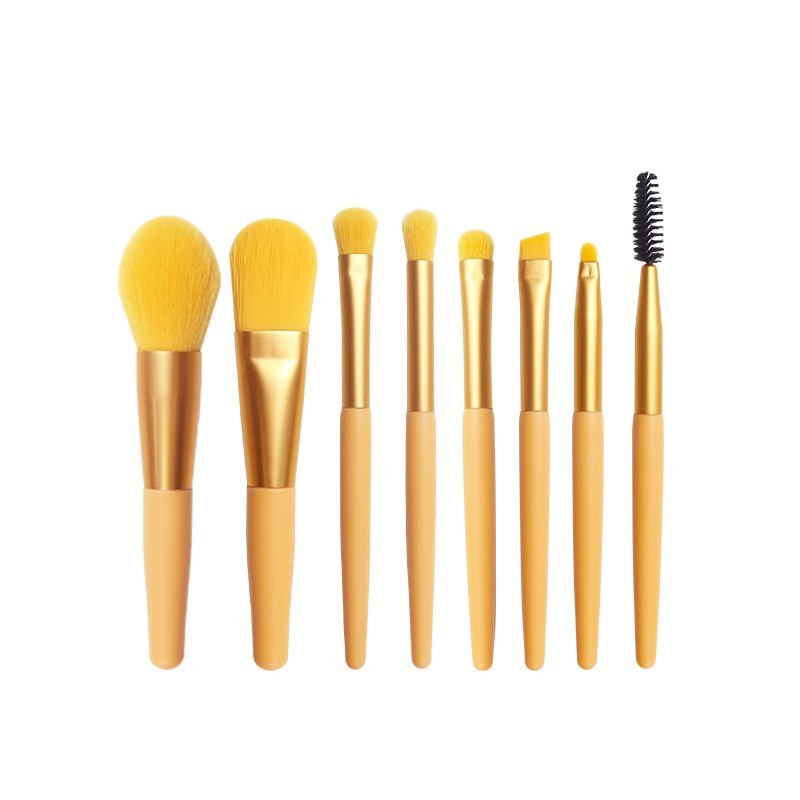 8支迷你马卡龙化妆刷套装小批量定制logo便携美妆工具厂家图2