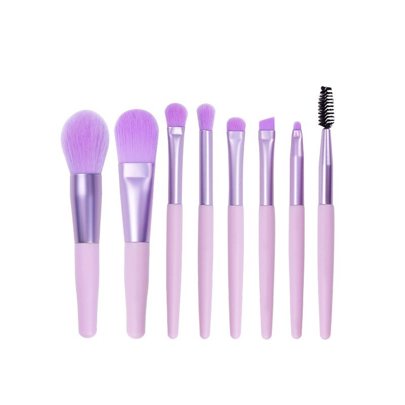 8支迷你马卡龙化妆刷套装小批量定制logo便携美妆工具厂家图3