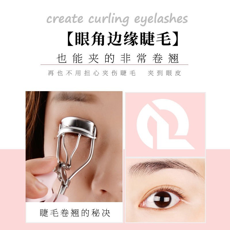 睫毛夹 不锈钢迷你可爱猫爪便携卷翘器局部假睫毛夹子定制图4