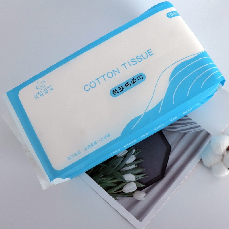 洗脸巾一次性抽取式加厚干湿两用棉柔巾婴儿纯棉洁面巾定制柔软图3