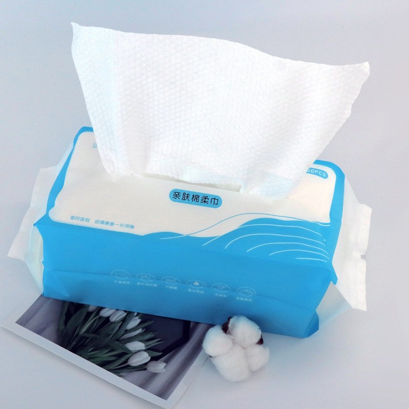 洗脸巾一次性抽取式加厚干湿两用棉柔巾婴儿纯棉洁面巾定制柔软图2