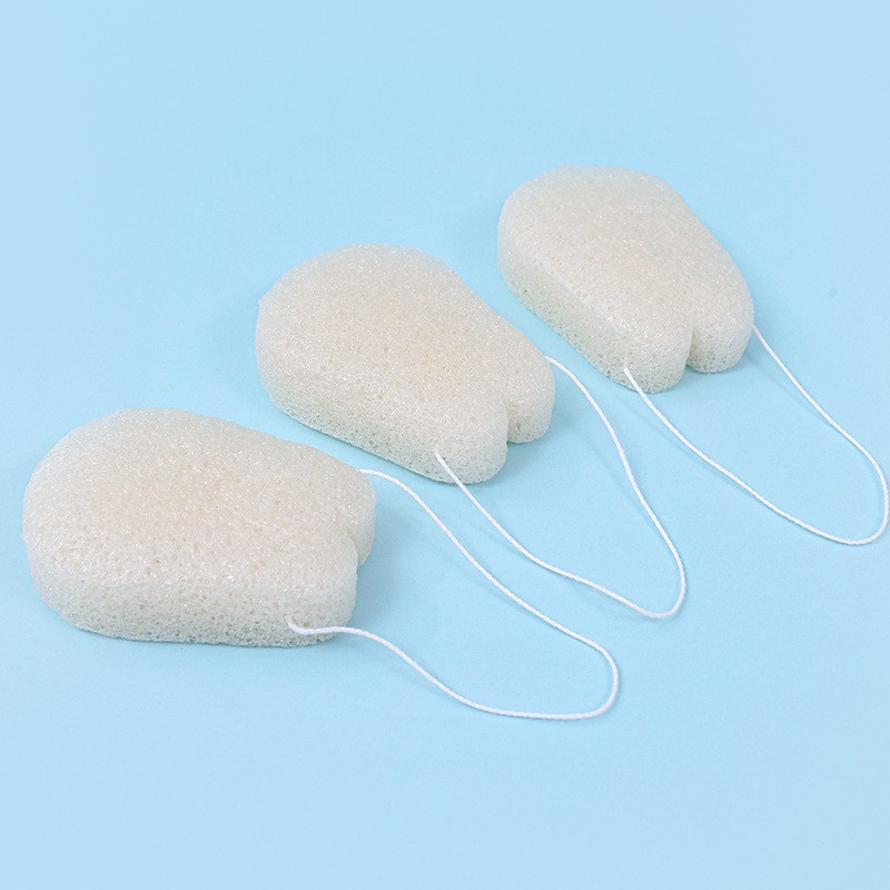 工厂定制魔芋海绵洗脸海绵蒟蒻洁面扑面部清洁植物材质可降解散装图4