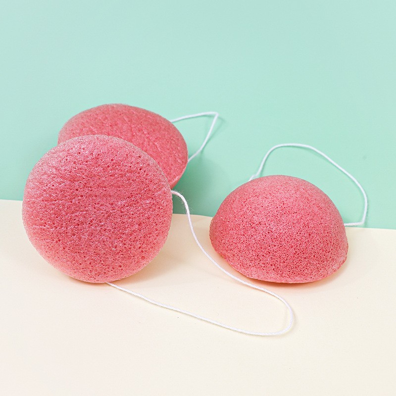 工厂定制魔芋海绵洗脸海绵蒟蒻洁面扑面部清洁植物材质可降解散装图3