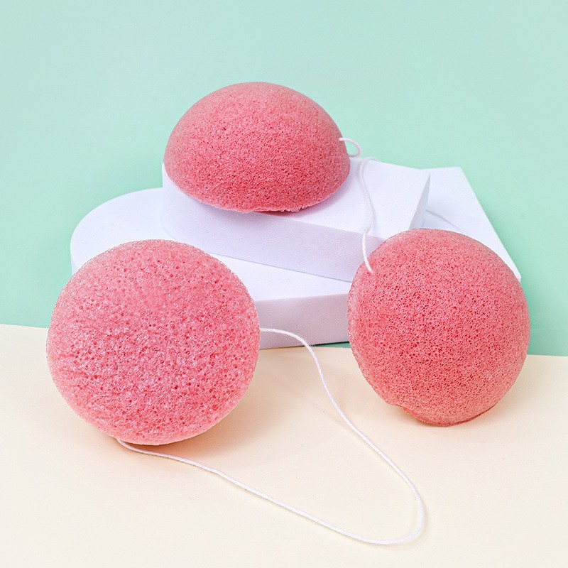 工厂定制魔芋海绵洗脸海绵蒟蒻洁面扑面部清洁植物材质可降解散装图4