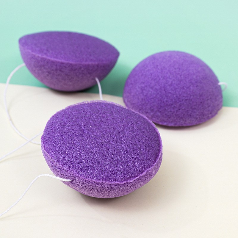 工厂定制魔芋海绵洗脸海绵蒟蒻洁面扑面部清洁植物材质可降解散装图4