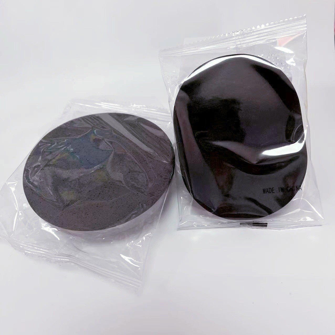 天然竹炭洗脸扑高密度黑色白色洗脸巾pva竹炭洁面跨境带标图5