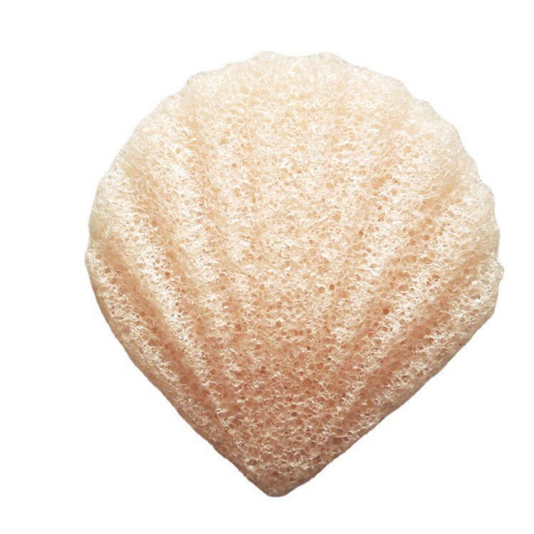 厂家定制加工扇形魔芋洗脸扑蒟蒻洗脸海绵卸妆工具多色可选图5