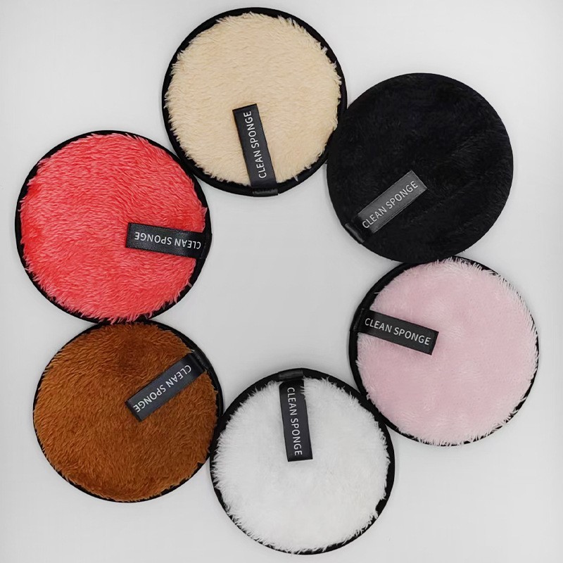 圆形卸妆扑 网红卸妆粉扑可水洗卸妆海绵粉扑懒人卸妆洁面扑厂家图4