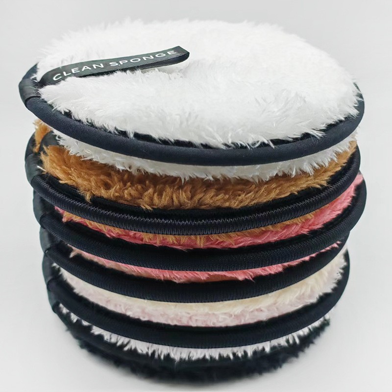 圆形卸妆扑 网红卸妆粉扑可水洗卸妆海绵粉扑懒人卸妆洁面扑厂家图2