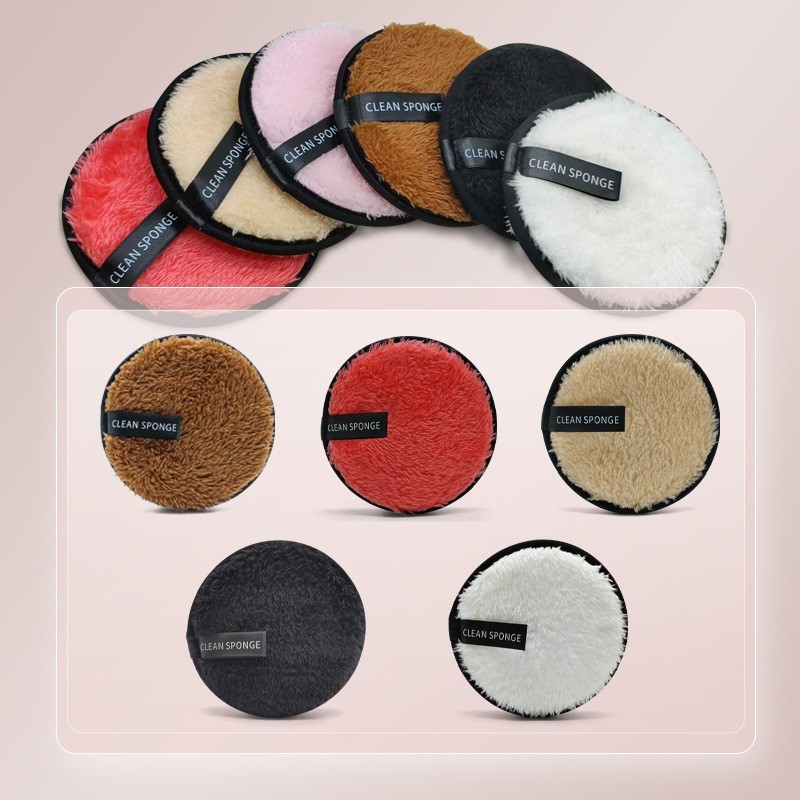 圆形卸妆扑 网红卸妆粉扑可水洗卸妆海绵粉扑懒人卸妆洁面扑厂家图5