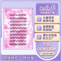 定制免胶假睫毛女自然全系列睫毛书无梗狐系猫精灵单簇妈生感跨境