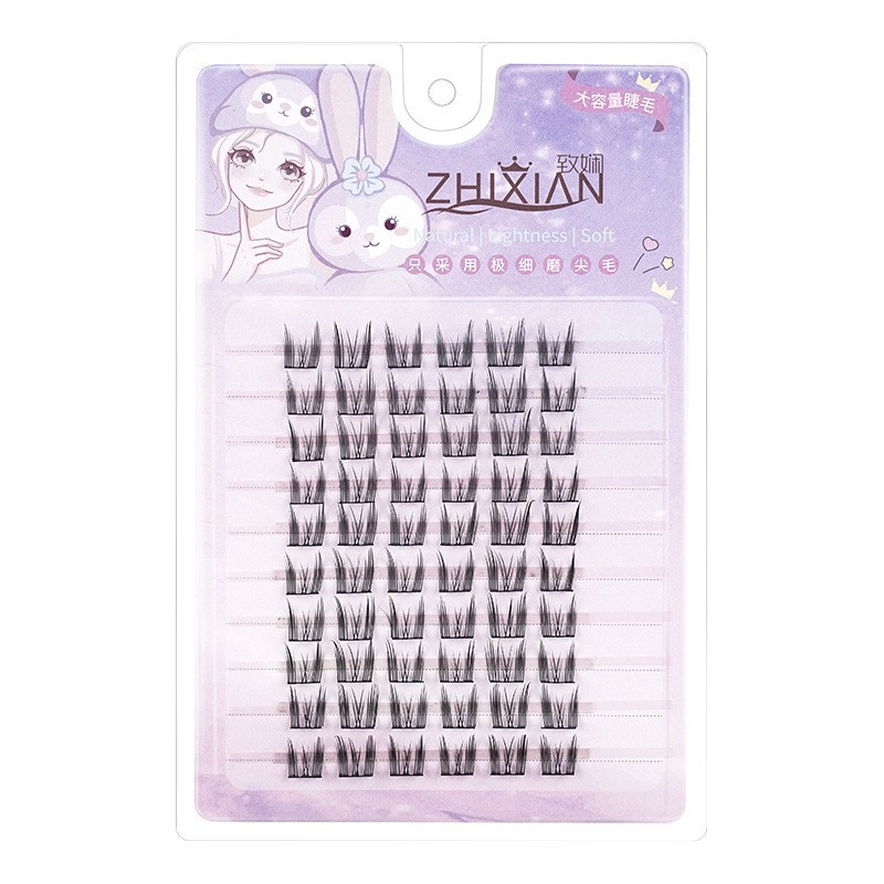 定制免胶假眼睫毛猫精灵分段式睫上镜可浓密软毛短眼尾图2