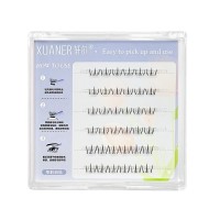 定制轩尔免胶假睫毛清纯白月光四大美人昭君下睫毛免卸分段式睫毛