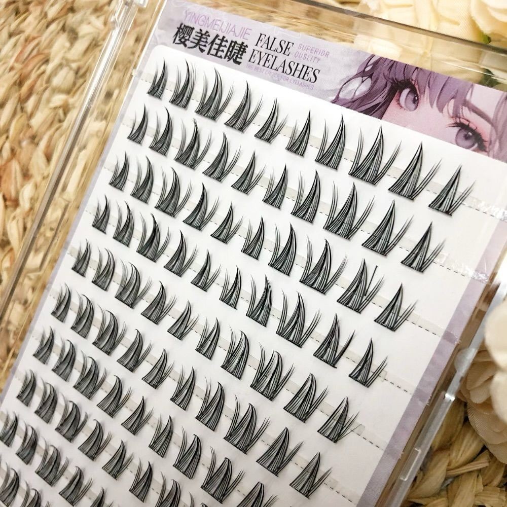 十排免胶免卸网红新款仿真向日葵假睫毛自然分段可爱漫画眼新手图4