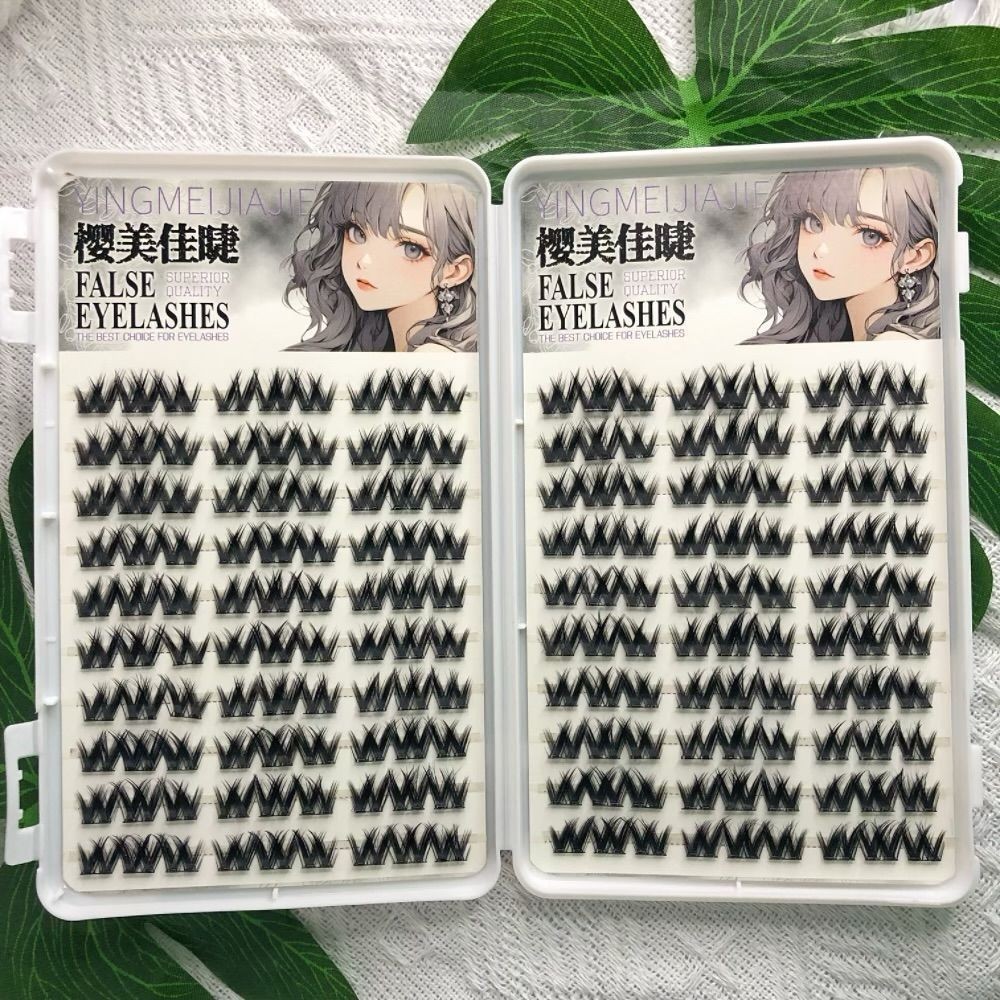 免胶十排大花卷加浓加密睫毛分段式网红人气爆款浓密自然假睫毛图2