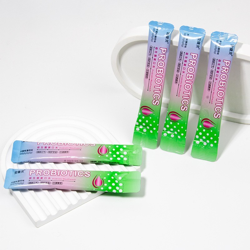 厂家益生菌漱口水批发家用口腔用品条装一次性独立装漱口水便携图2