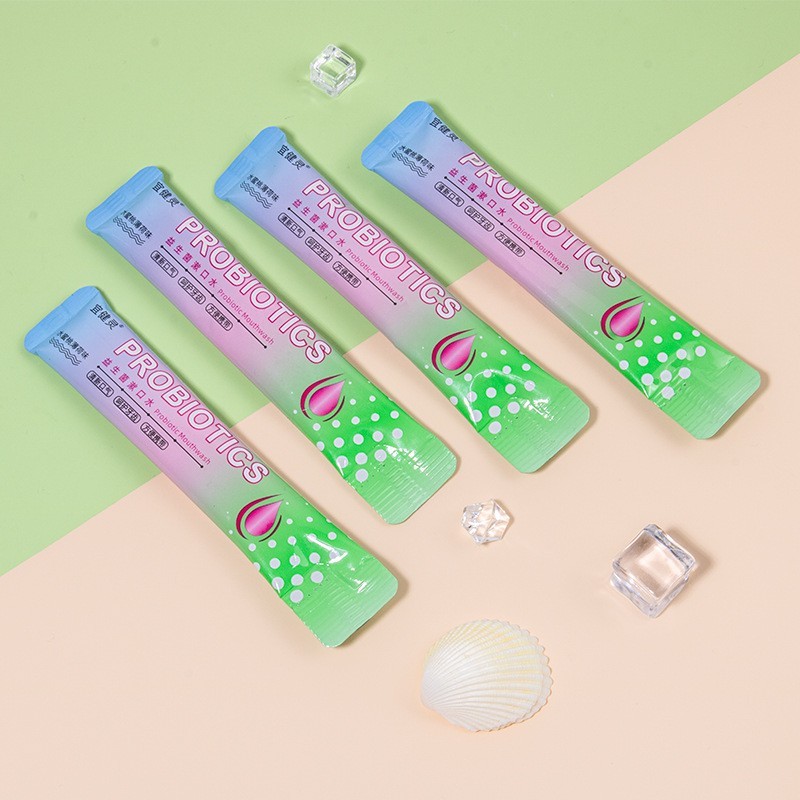 厂家益生菌漱口水批发家用口腔用品条装一次性独立装漱口水便携图3