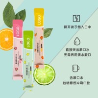 条装便携式漱口水代加工OEM定制口腔清洁护理条状一次性涑口水