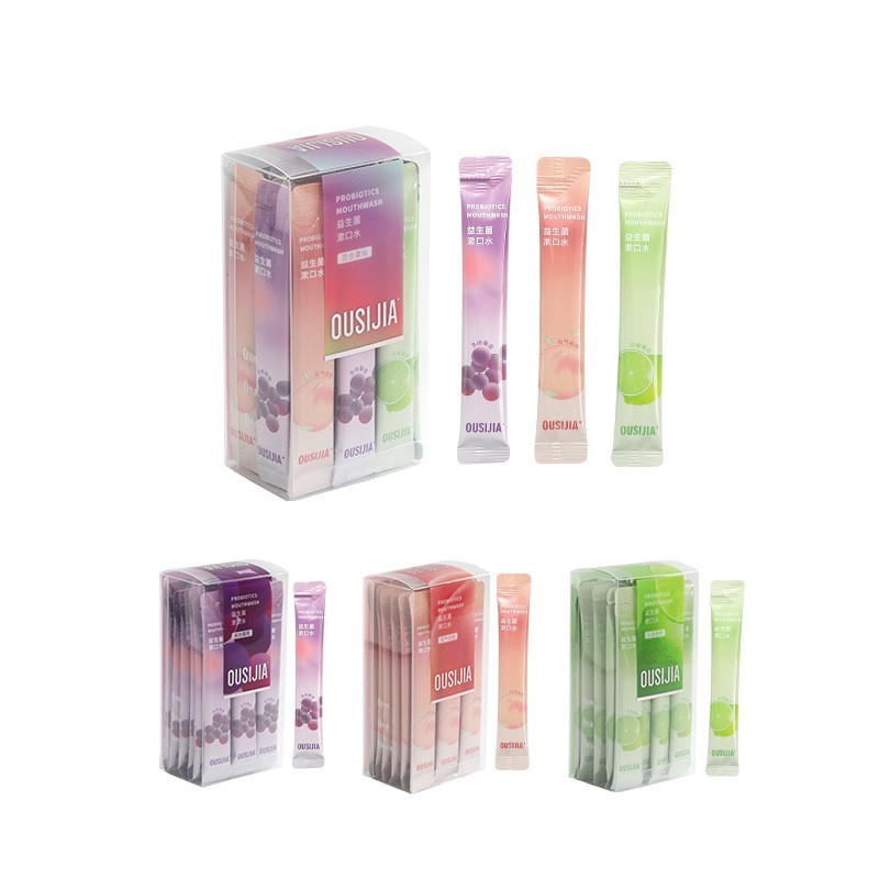 漱口水一次性独立透明盒装去异味清新口气益生菌水果味口腔护理液图5