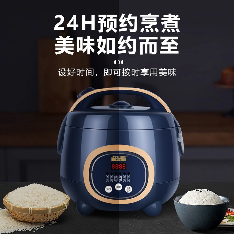 电饭煲家用2-4人1小型迷你3L智能单人多功能煮粥5升饭锅图5