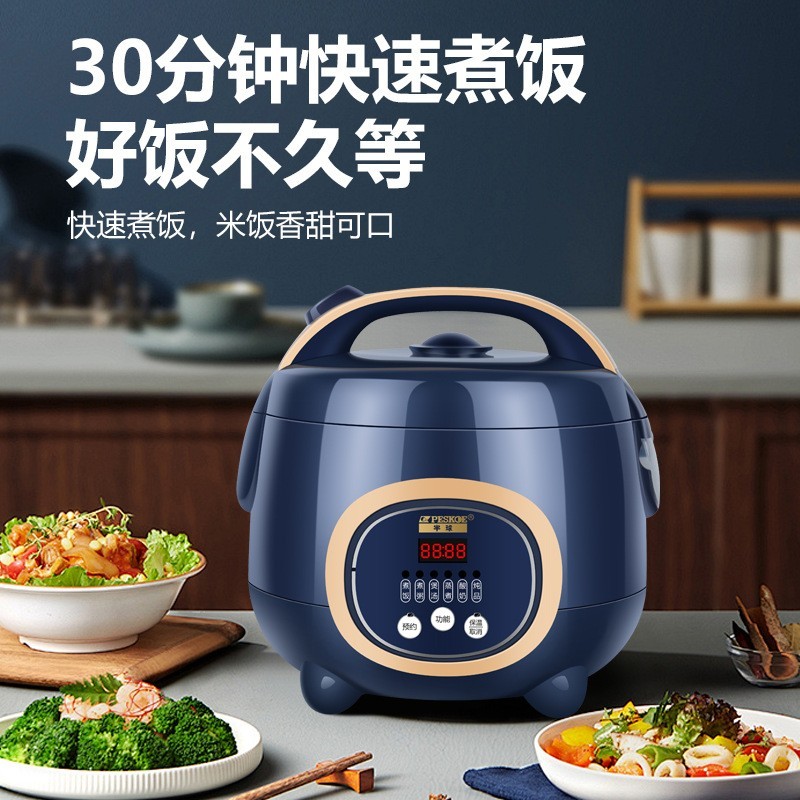 电饭煲家用2-4人1小型迷你3L智能单人多功能煮粥5升饭锅图4