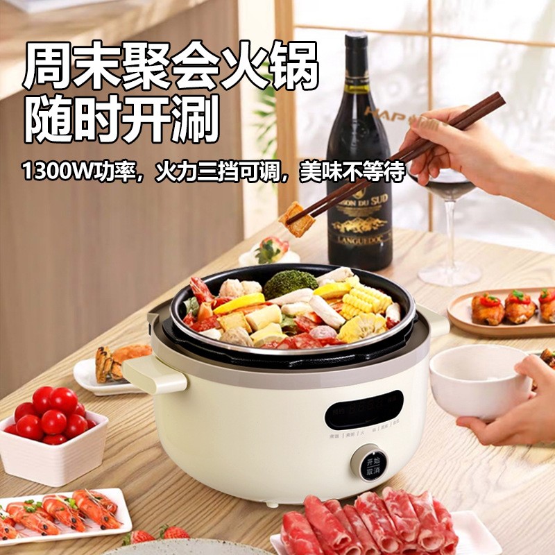 电压力锅鸳鸯锅H2 2-5人使用4升容量双胆家用压力锅OEM定制