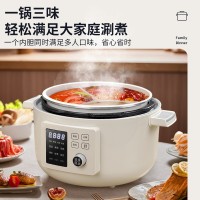 跨境韩派电脑款电压力锅源头工厂5升P01大容量三格不沾内胆定制