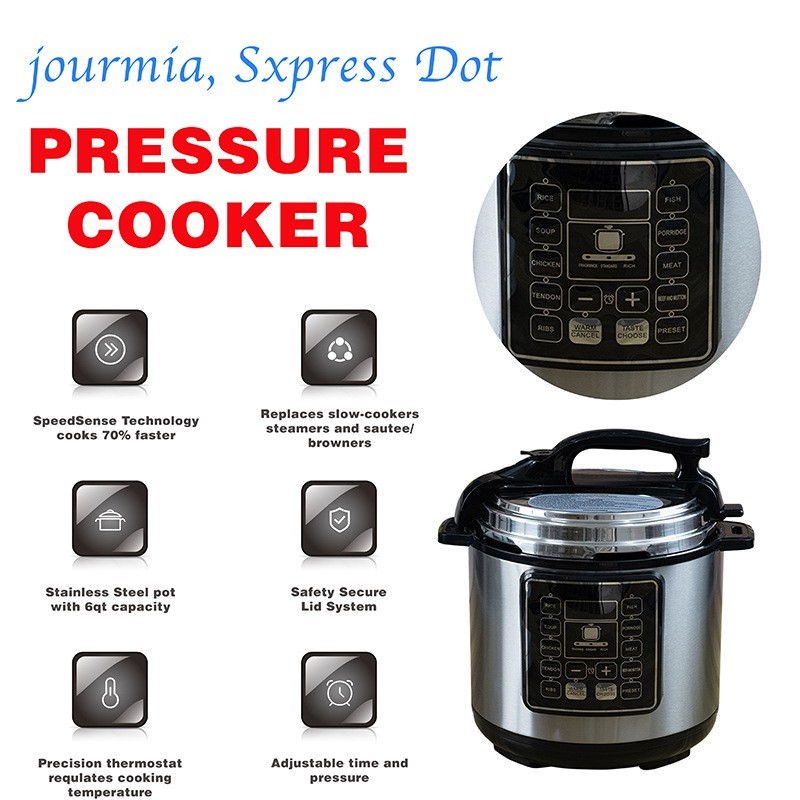 跨境智能电饭煲304全自动不锈钢多功能大容量高压锅家用电压力锅图2