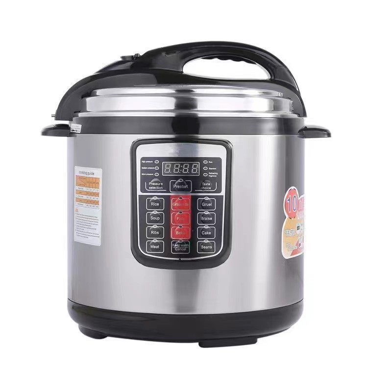 巴西插头出口英文电压力锅Pressure cooker 跨境电商外贸6L英欧规