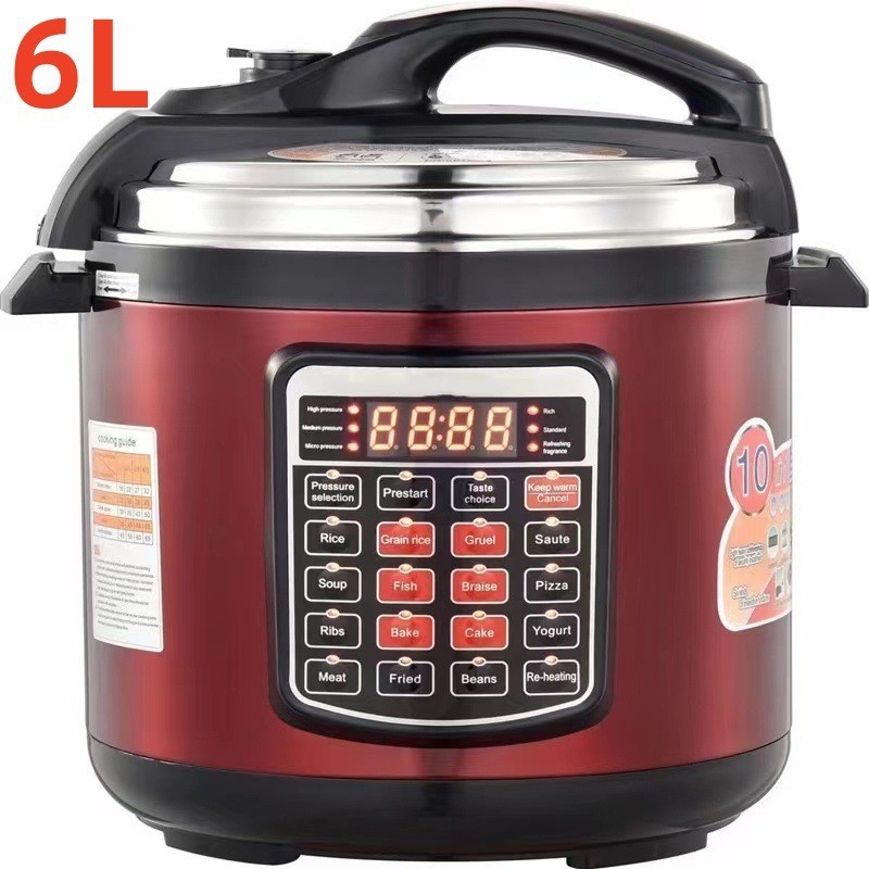 电压力锅出口英文中东菲律宾英规美规英文跨境 Pressure cooker6L图3