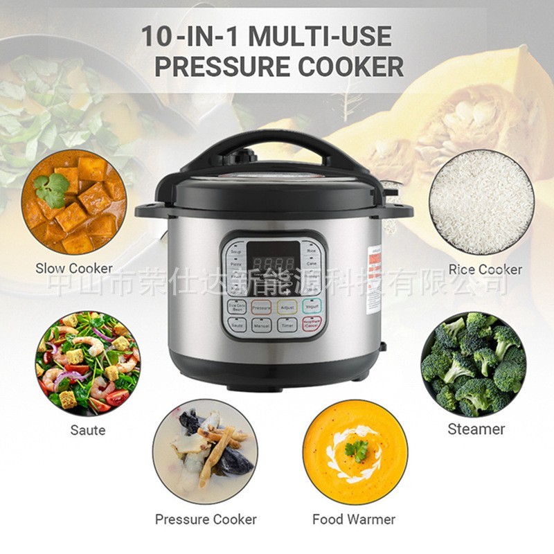 欧洲中东外贸6L电脑电压力锅110-220v electric pressure cooker图3
