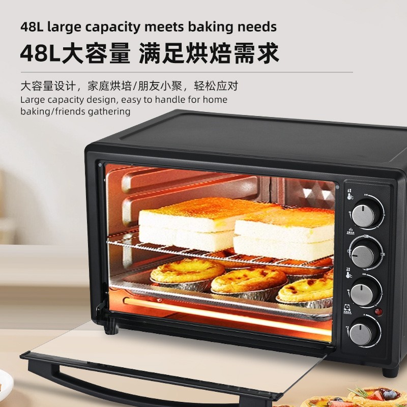定制48L升家用电烤箱出口多功能大容量面包烤箱跨境外贸源头工厂图5