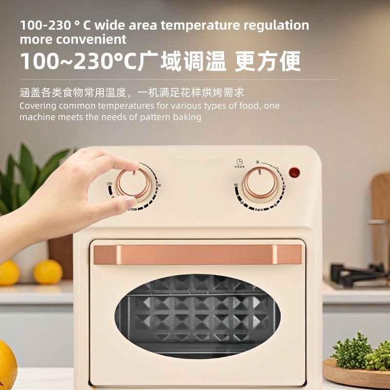 定制外贸出口炸烤一体电烤箱家用多功能空气炸锅13L源头工厂欧规图3