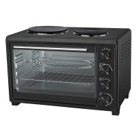 48L双炉头烤箱多功能烘焙大容量转叉带炉头电烤箱外贸出口