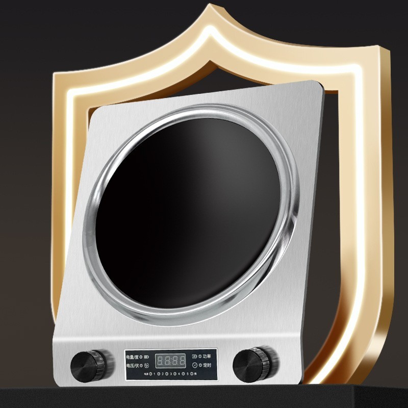 电磁炉家用凹面大功率3500w新款5000炒菜电炒锅凹型电磁灶图5