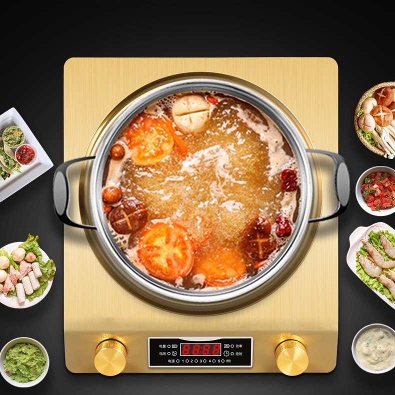 单炉外贸专供工厂直销多功能旋钮操作机械式商用电磁炉3500W图2