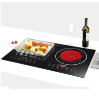 跨境电磁炉家用双灶嵌入式/台式大功率双头电陶炉双炉爆炒电磁灶