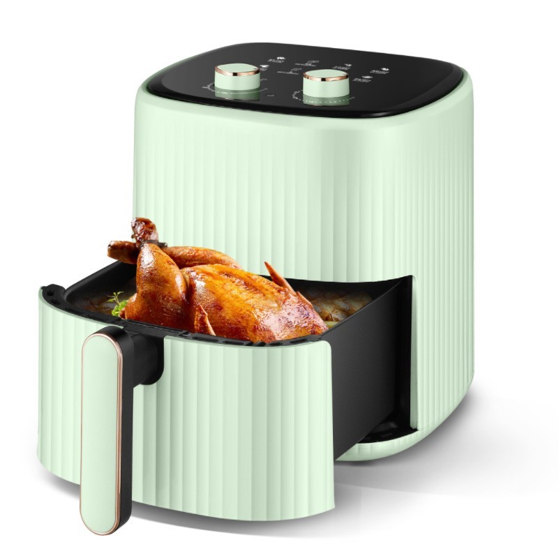 定制加工贴牌外贸空气炸锅家用可视多功能智能电炸锅无油6L大容量图2