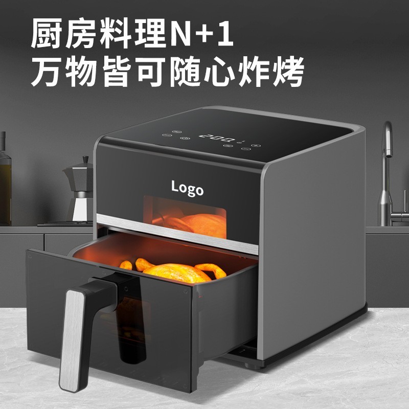 定制贴牌空气炸锅家用可视全自动多功能一体机2024新款电烤箱炸锅图2