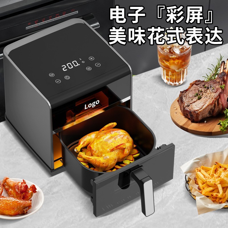 定制贴牌空气炸锅家用可视全自动多功能一体机2024新款电烤箱炸锅图3