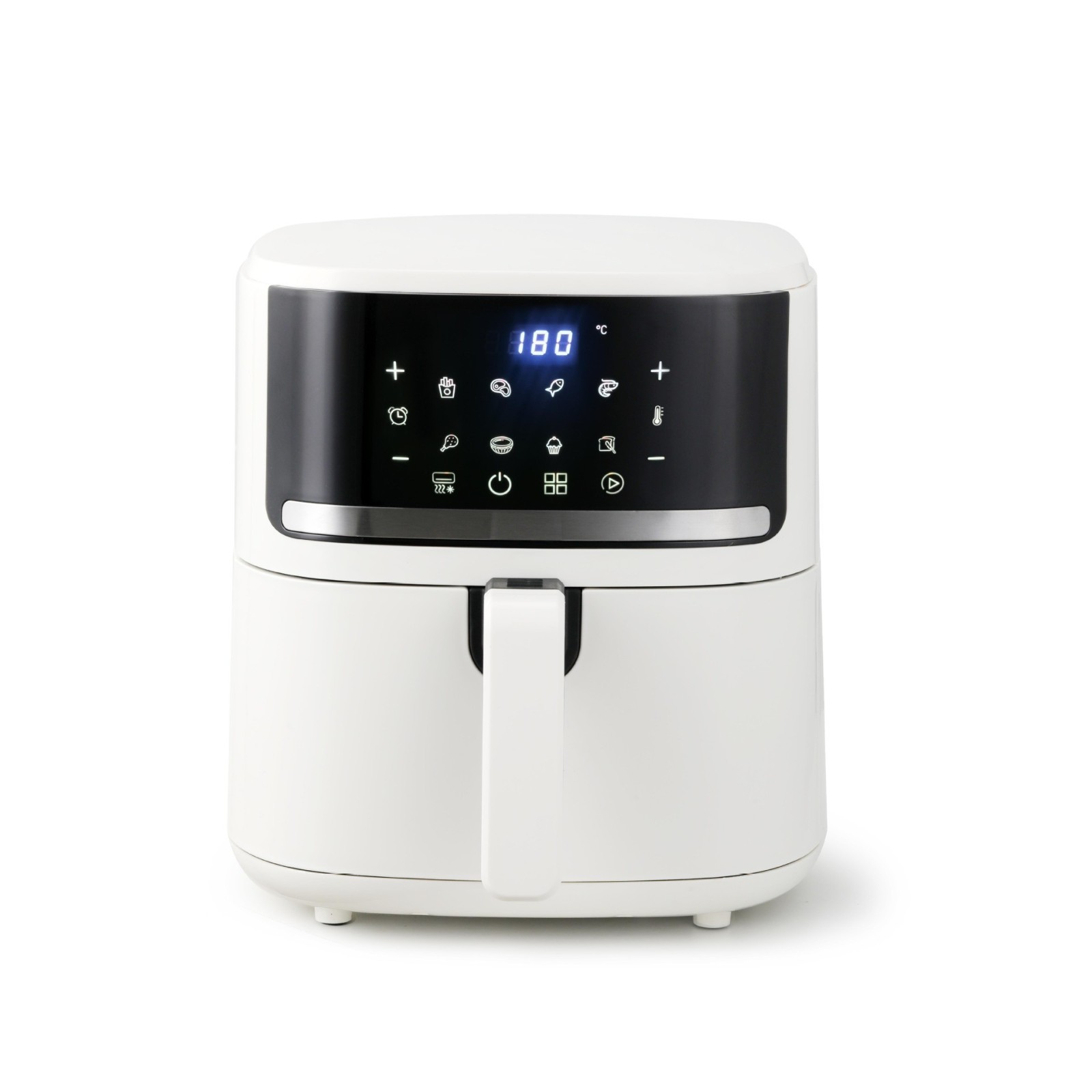 新款6L大容量内胆空气炸锅LCD显示家用多功能煎炸锅旋钮薯条机