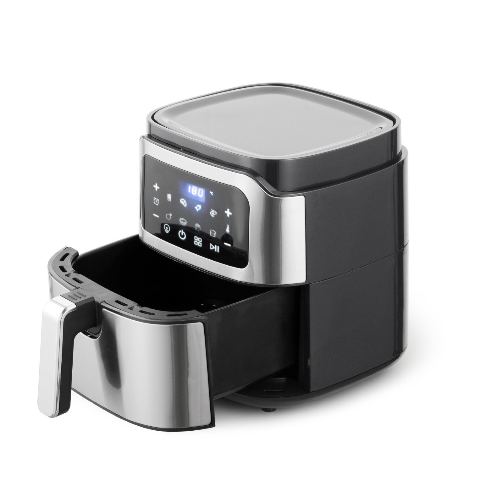 新款6L大容量内胆空气炸锅LCD显示家用多功能煎炸锅旋钮薯条机图2