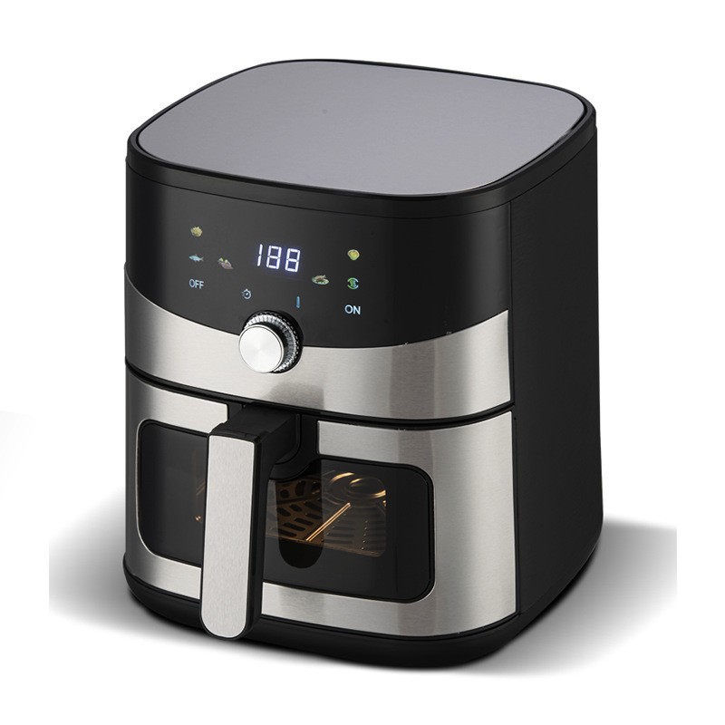 Air Fryer外贸出口家用空气炸锅可视多功能全自动新款智能电炸锅图2