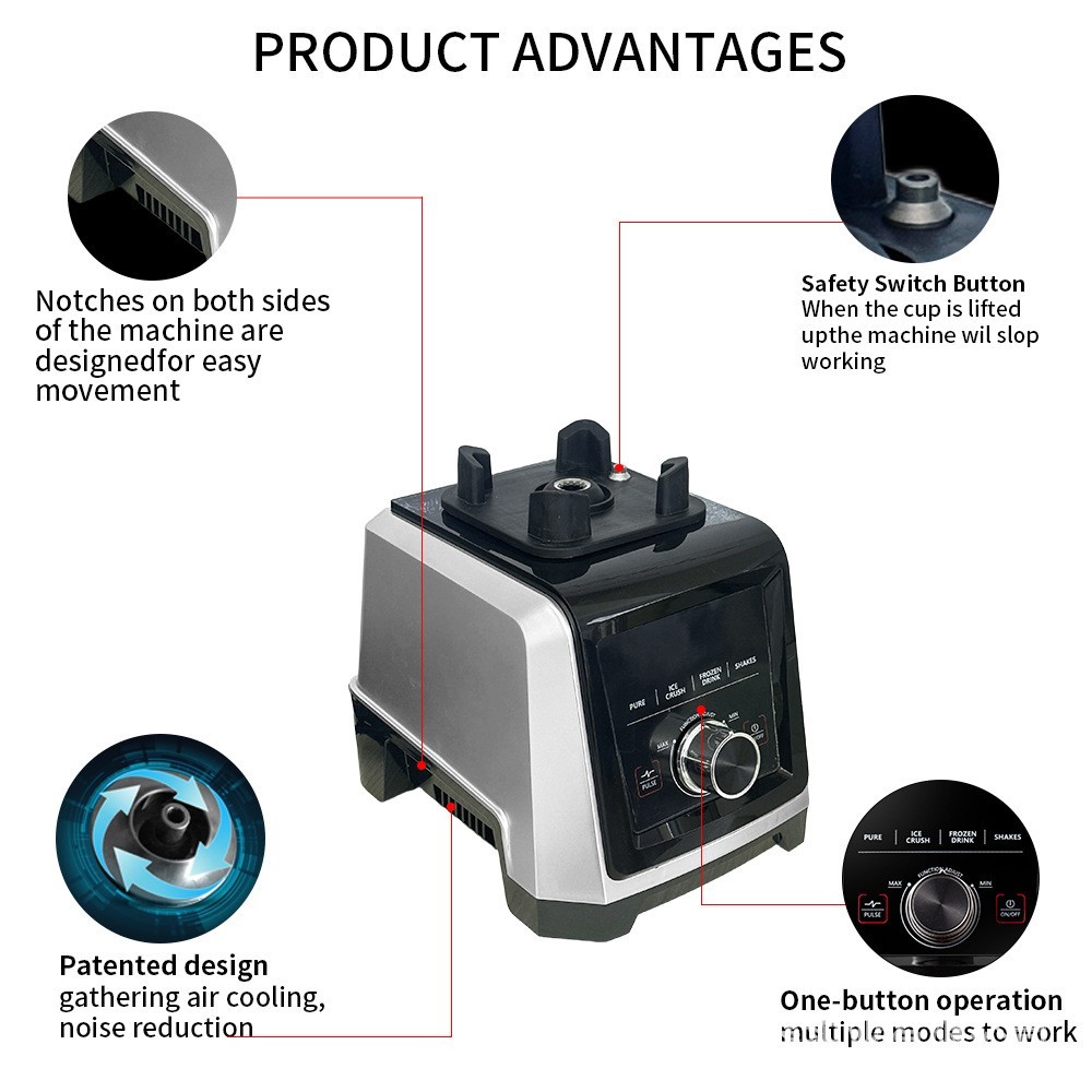 定制多功能搅拌机破壁研磨料理辅食机豆浆沙冰机110V破壁料理机图3