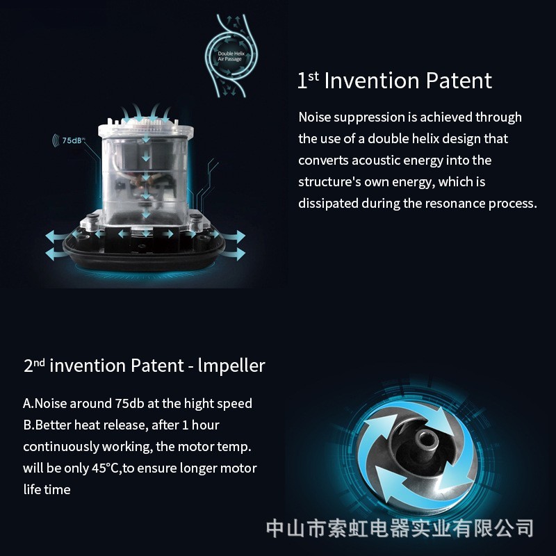 定制Blender多功能破壁机料理辅食研磨榨汁搅拌机沙冰机110V 跨境图4