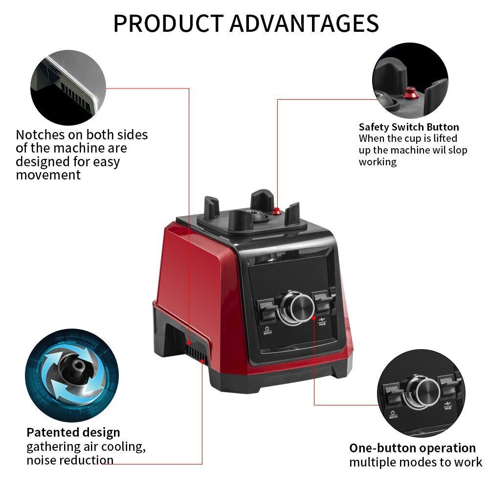 blender沙冰机破壁机家用榨汁机研磨辅食料理搅拌机110V母婴适用图3