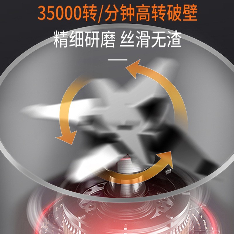 定制破壁机家用豆浆机免泡免过滤米浆加热料理机搅拌机免泡免滤图3