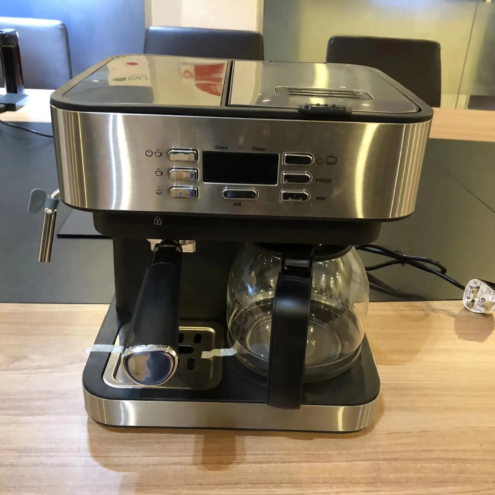 1.5L 咖啡机批发家用办公室外贸半自动意式滴漏式咖啡机图5