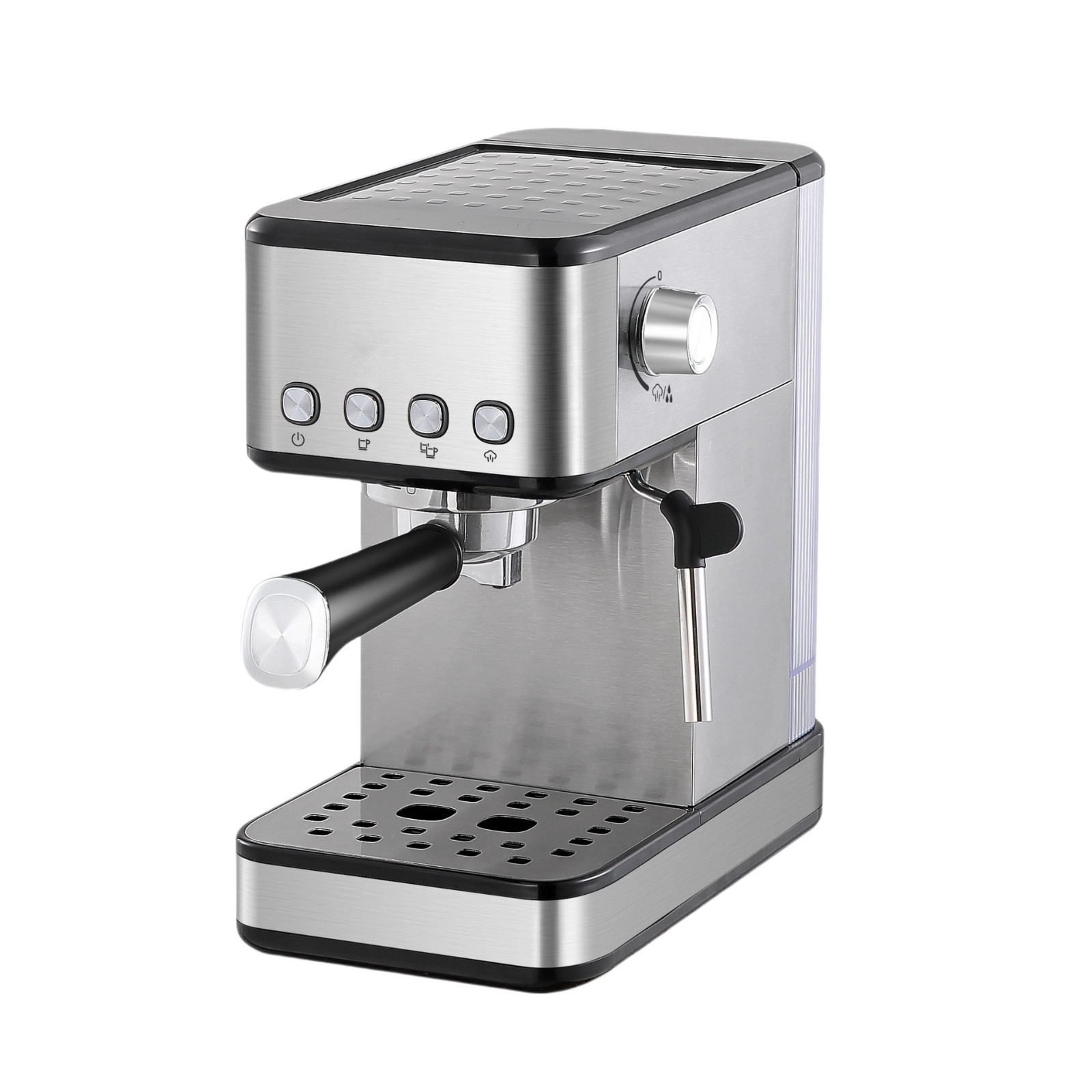 新款意式半自动不锈钢家用小型咖啡机小型奶缸奶泡家用泵压式跨境图3